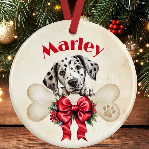 Dalmatian Christmas Tree Decoration