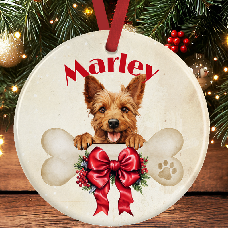 Australian Terrier Christmas Tree Decoration