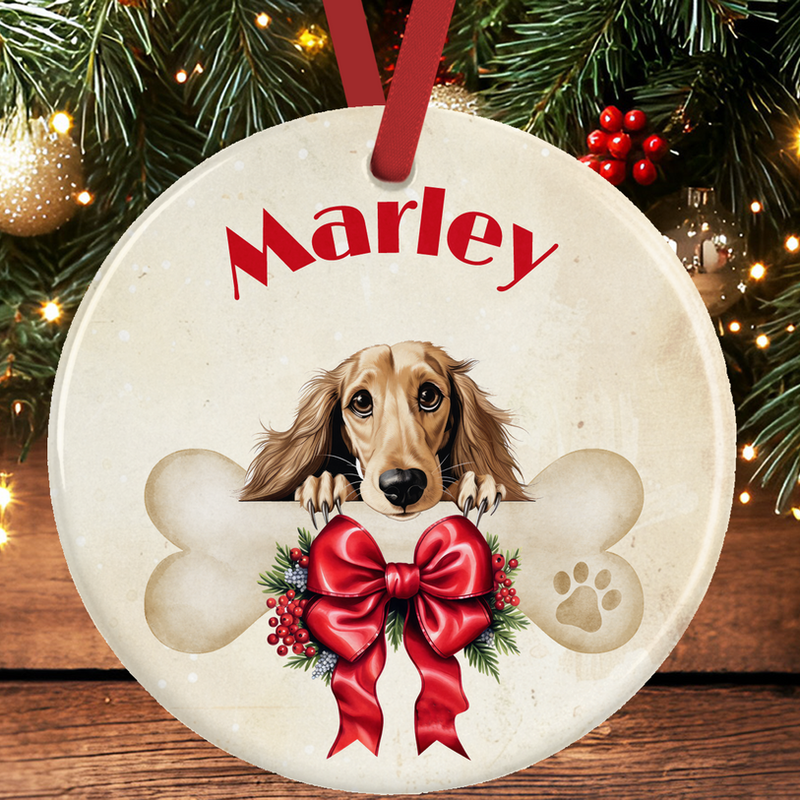 Saluki Christmas Tree Decoration