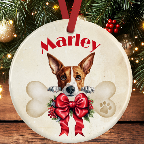 Basenji Christmas Tree Decoration