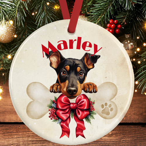 Doberman Christmas Tree Decoration