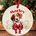 Brittany Spaniel Christmas Tree Decoration