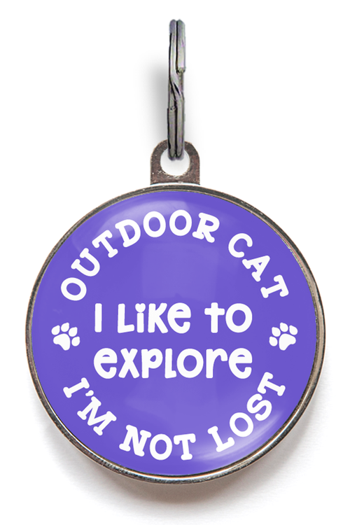 Outdoor Cat Tag - I Like To Explore