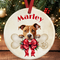 Pitbull Terrier Christmas Tree Decoration