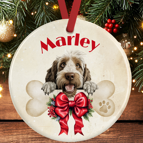 Italian Spinone Christmas Tree Decoration