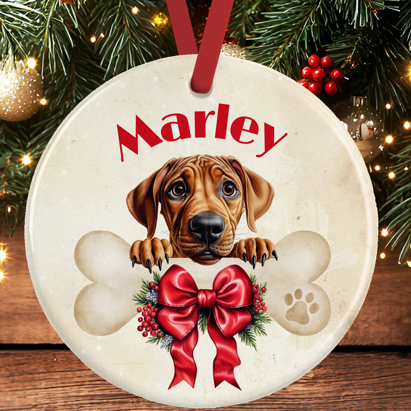 Rhodesian Ridgeback Christmas Tree Decoration