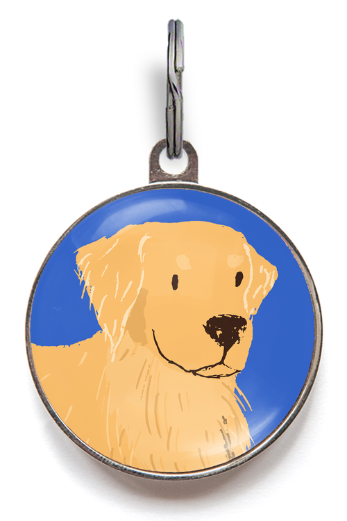 Golden Retriever Dog ID Tag