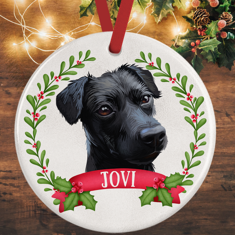 Patterdale Terrier Christmas Decoration