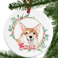 Corgi Personalised Christmas Ornament