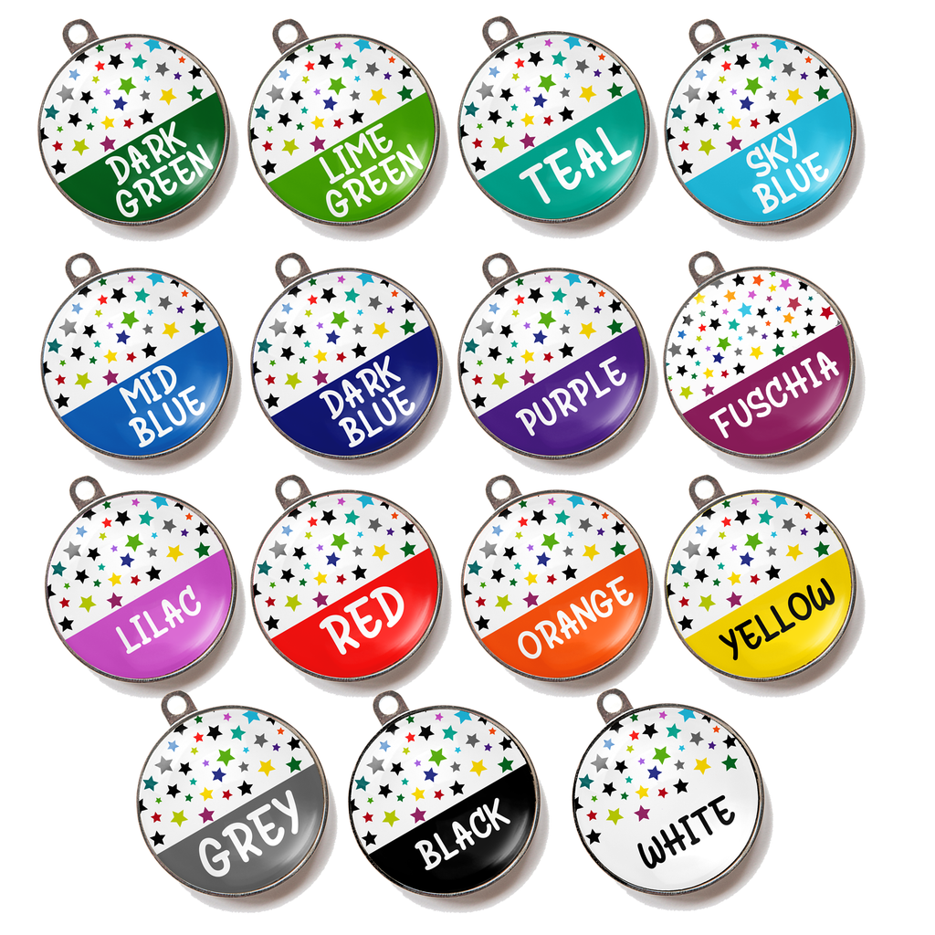 Polka Dot Confetti Name Tag